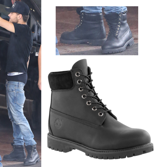 Liam&#8217;s black boots (I think these are the same ones he wore to the VMAS)
Timberland - £160
