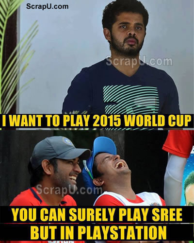 Shreesanth khailega world cup, apne playstation pe - Team-India pictures