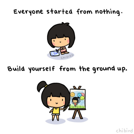 Don&#8217;t feel bad about not being good at things&#8230; no one started out amazing! But with practice and dedication, you can be great. ^u^