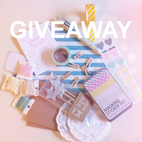 I ♥ giveaways! And I ♥ stationery and packaging&#8230;so today we are going to be having a giveaway that includes a bunch of stationery and packaging GOODIES&#160;!  Everything in the picture you will win as a prize pack.  And since we will be giving away 2 sets, there will be 2 winners YAY!  
Each prize pack includes:
Bakers Twine (5 ft./ color) x 4Washi Tape x 2Masking Sticker Set (27 sheets of assorted patterned deco stickers in a tin)French paper Doilies x 2Square Kraft Envelopes x 2 Glitter Star Cake Toppers (exclusive)Blue Striped Treat Bags x 2Heart Stickers x 4 setsSmall Clothes Pins x 6Liveworks Pen Polka Dot Envelope (exclusive)
Contest closes March 31, 2013.  You have more than one chance to win by getting multiple entries. Good Luck!
Love + Need Giveaway
