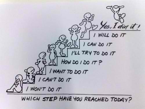The elevator/escalator to SUCCESS is out of order. So we have to use the stairs, ONE STEP AT A TIME. :)#perseverance #patience #strongwill  