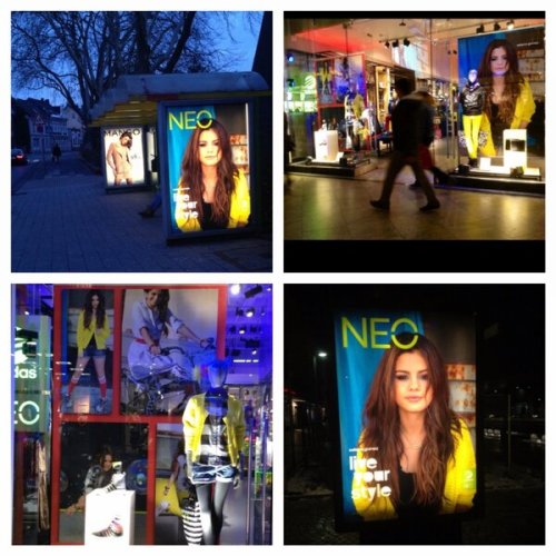 Selena&#8217;s billboards of Adidas NEO in Germany!