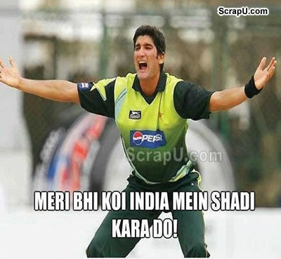 Mujhe bhi koi India ka Damad bana do - Cricket Team-Pakistan pictures