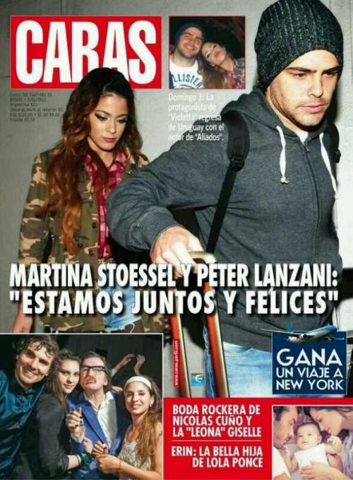 Martina &amp; Peter en la portada de la revista &#8220;CARAS&#8221;.
