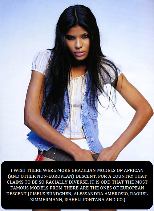 modelling-confessions:</p><br /><br /><br />
<p>Suyane Moreira, half-indigenous and half-Afro-Brazilian<br /><br /><br /><br />
