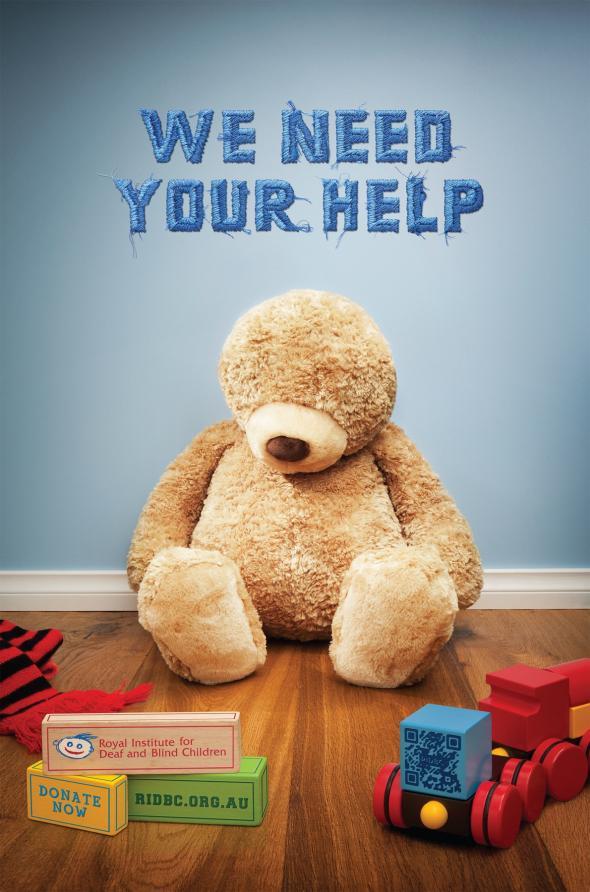 (via The Royal Institute for Deaf and Blind Children: Teddy, 1 | Ads of the World™)