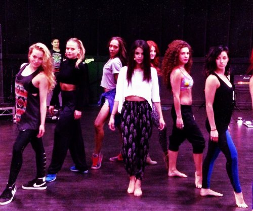 Selena Gomez: Day 2 of rehearsals for this Sundays MTV Movie Awards performance. So excited for you guys to see it.