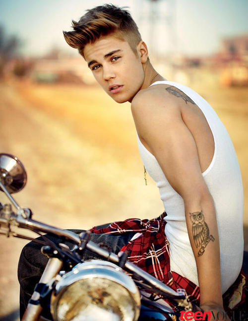 Another photo from Justin’s Teen Vogue Photoshoot
