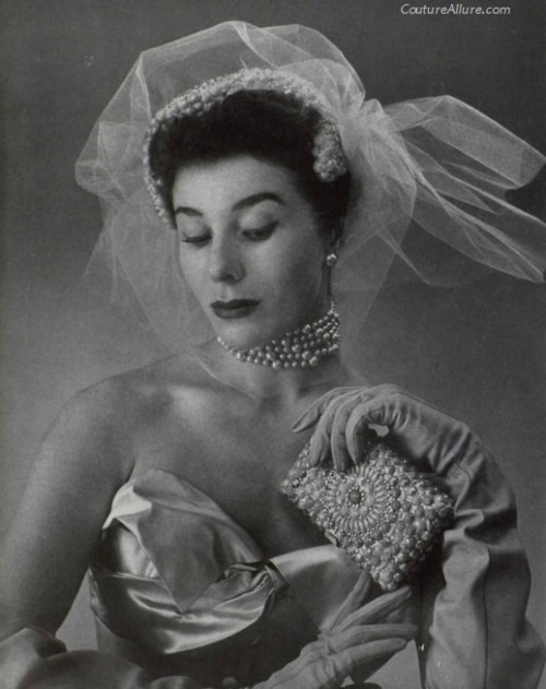 Bridal fashion, 1951.