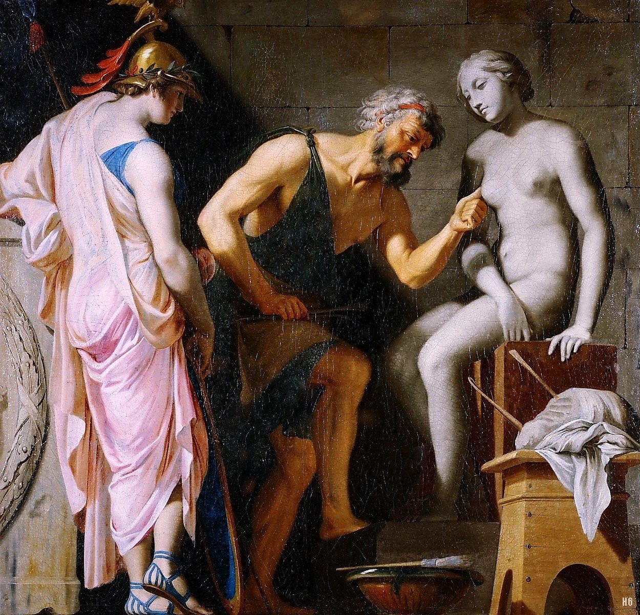 Allegory of Sculpture - Pygmalion and Galatea. 16th.century. Jacques Stella. French 1596-1657. oil/canvas.
http://hadrian6.tumblr.com
