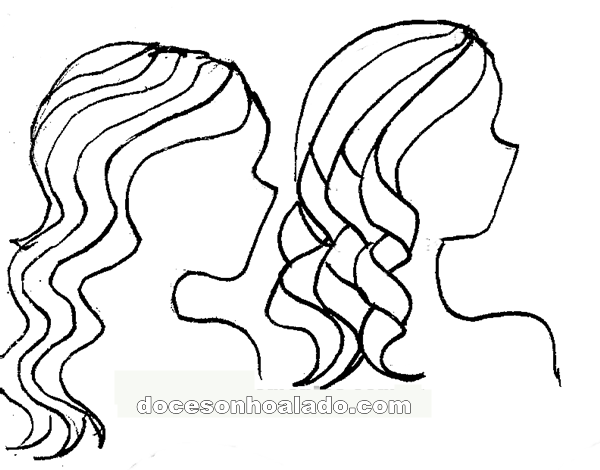 Featured image of post Cabelo Ondulado Desenho Para ondular os cabelos a mulher pode recorrer a uma t cnica feita em sal es de beleza chamada de permanente