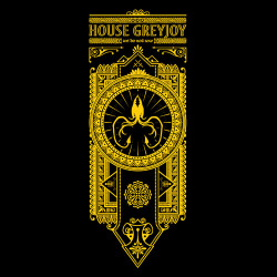 House Greyjoy Banner by Oliver Ibáñez / posted by ianbrooks.me