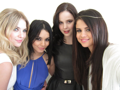 <br />
Picture from this morning&#8217;s Spring Breakers press junket<br />
