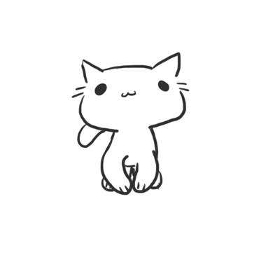 strutting cat cartoon cat gif | WiffleGif