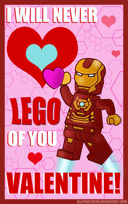 LEGO Valentine: Iron Man by SlayerSyrena