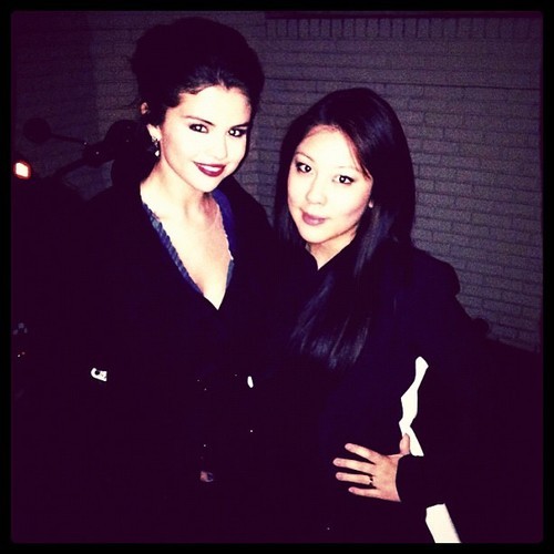 Selena Gomez at the Vogue Magazine charity event tonight.