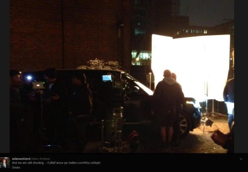 At 4 am London time, B and the Little Favour gang are still shooting.