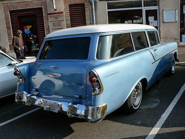 Chevy Nomad on Flickr.Une Chevrolet Bel Air Nomad au festival Rock &amp; Cars de Lavaur