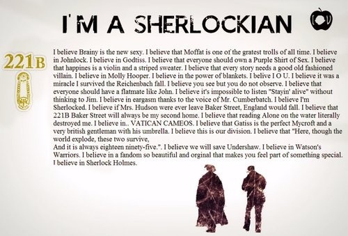 ibelievein-johnlock:

I’m a Sherlockian.
