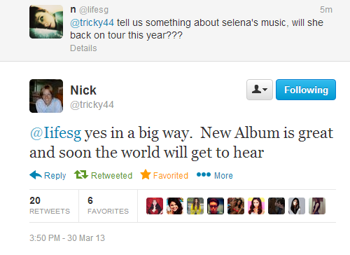 Selena Gomez&#8217;s agent Nick Styne about Selena&#8217;s new album and her tour.