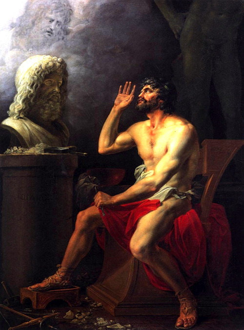 necspenecmetu:

József István Pál Dorffmeister, Phidias Chiseling the Bust of Zeus, 1802
