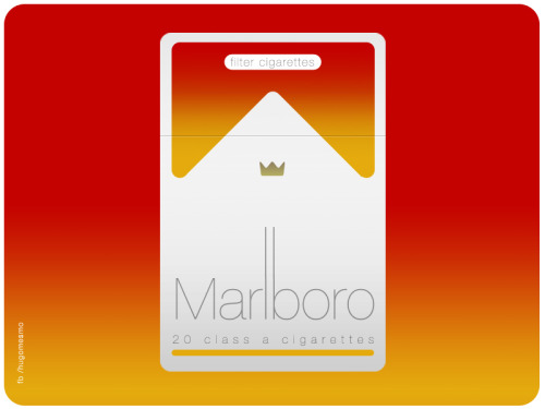 Jony Ive redesigns Marlboro.
Credit @hugomesmo