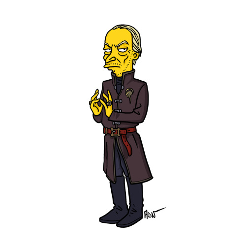 Tywin Lannister from &#8220;Game of Thrones&#8221; / Simpsonized by ADN