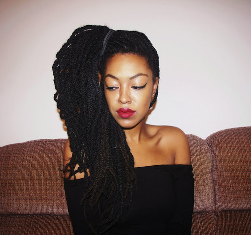 Portrait Poetry Dreads Digital Poem January 365 Black Woman