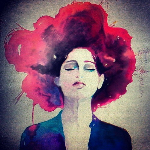 Anónimo water color art #artists_community #arte #design #art #girl #woman