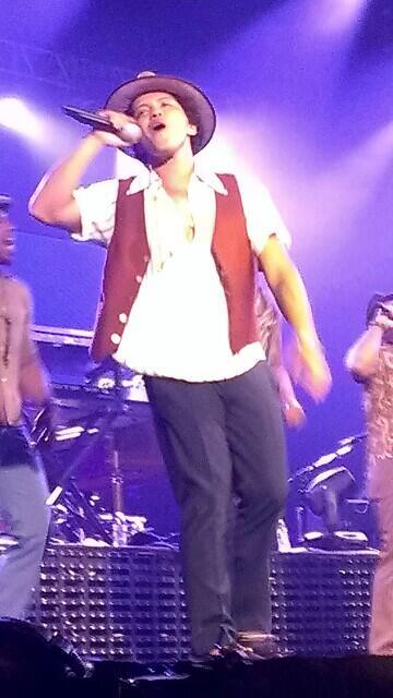 SuperstarKat007: Got 2 see the incredible Bruno Mars @ a private concert tonight in Ontario, CA! He seriously puts on an amazing show