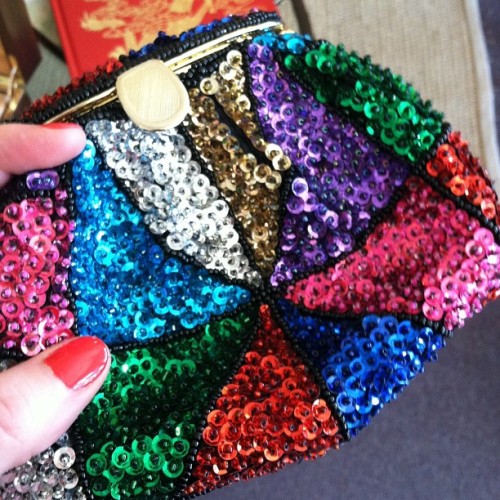 Sparkly vintage purse #thrifting