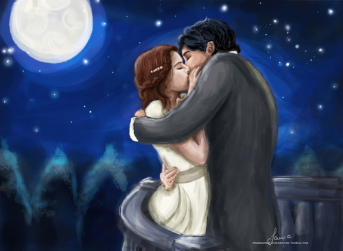 downworld-chronicles:

“I have wanted to do this,” he said, “every moment of every hour of every day that I have been with you since the day I met you. But you know that. You must know. Don’t you?”
Will &amp; Tessa in Clockwork Prince
Dedicated to Elsa who is my 500th follower &lt;3
