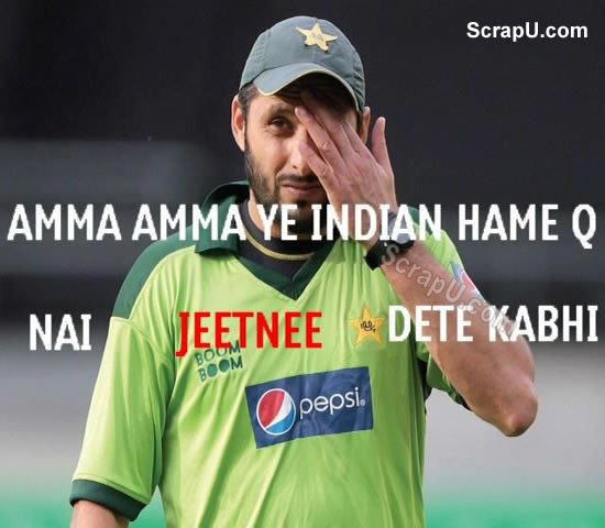 Ammi Ammi ye Indians hume jeetane kun nahi dete kabhi - Cricket Team-India pictures