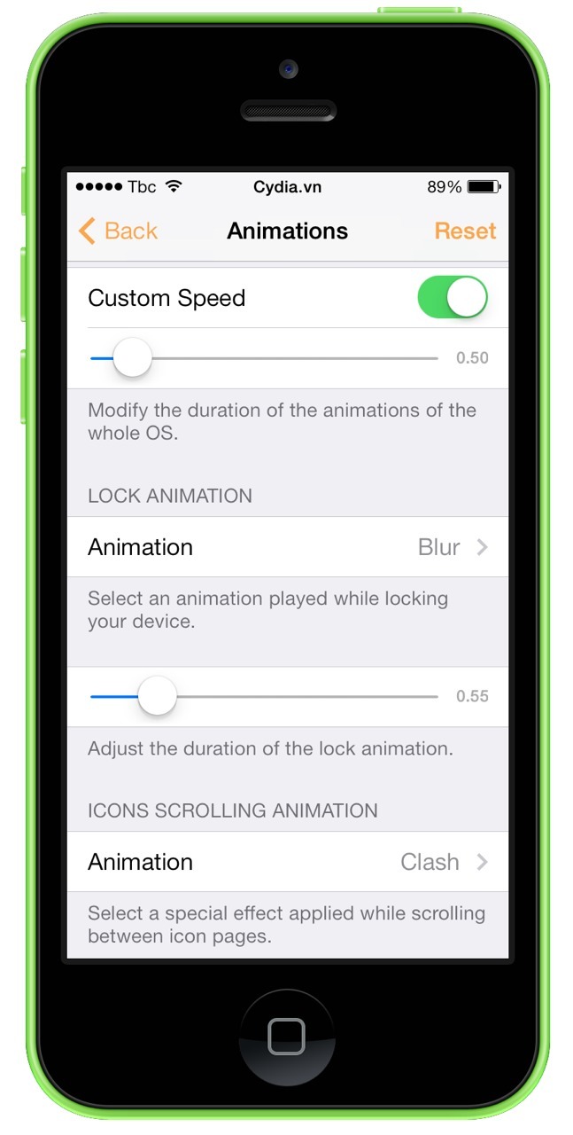 Hướng dẫn sử dụng Springtomize trên iOS 7 8 9