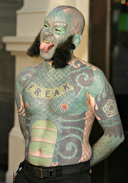 Born Eric Sprague in 1972 the Lizardman was one of the first people to have