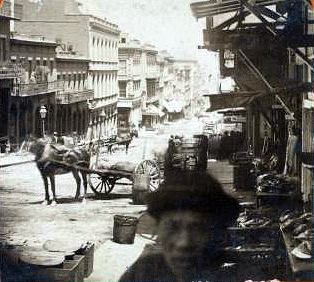 Reaching for the Out of Reach 2: Chinatown, San Francisco, circa 1884. [ more from this project (info) ]