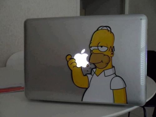 Vinilo de Homer Simpson para Mac