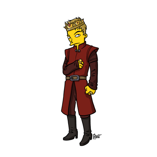 Joffrey Baratheon from &#8220;Game of Thrones&#8221; / Simpsonized by ADN