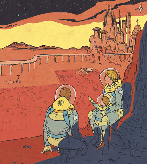Another Mars piece!  This one for The Atlantic about the future of martian colonization. The article was an interview with an enterprenuer who represents some investors that are beginning a company built around mining asteroids and future living on Mars. I thought it was pretty funny how flippant he was in addressing the idea of manned travel / colonization of another world.    