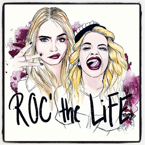 @ritaora We are lucky to live, we might as well rock it! By @pepiart