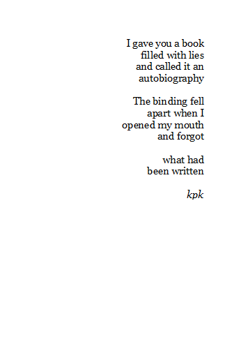 
this poem made me feel a bit sick
