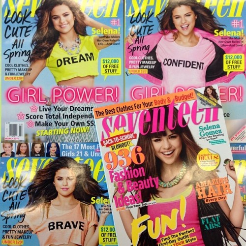 @seventeenmag: #TBT: the ah-mazing #SelenaGomez on our 2009 cover (plus her 3 awesome March covers, on newsstands Feb 4!!)