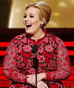 gif Adele grammys Skyfall grammy awards femalepop â€¢