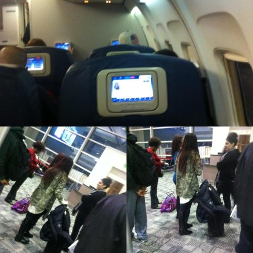 
Selena at the airport and at the plane
