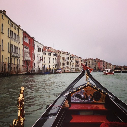 View of the Grand Canal from a Gondola, and what a view it is! Have I said it before? I love this city! #pneumawear #inspiredadventure www.pneumawear.com