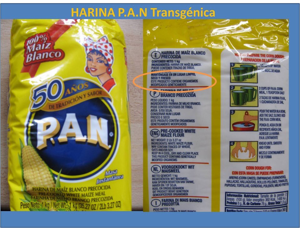 #TROPA MONSANTO y POLAR se unen produciendo una HARINA P.A.N transgénica