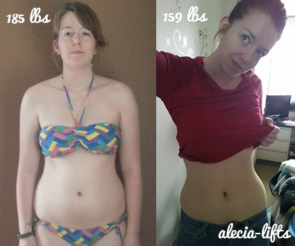 alecia-lifts:

This is June 2nd, 2013 to November 7th, 2013.
Sometimes when you still have a long ways yet to go, it’s good to look at how far you’ve come already.
Over 25 lbs down and I’ve never been happier with how my body looks.
