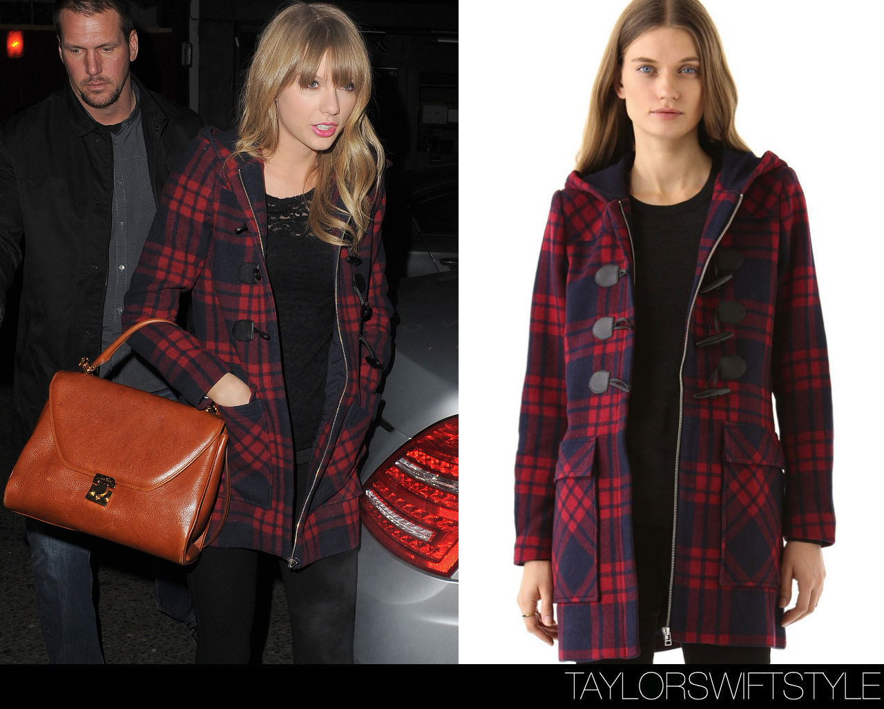 Arriving at Groucho Club | London, England | February 21, 2013Dolce Vita ‘Timia Plaid Coat’ - sold outAlso worn: Arriving at Cannes airportWorn with: Mark Cross Satchel