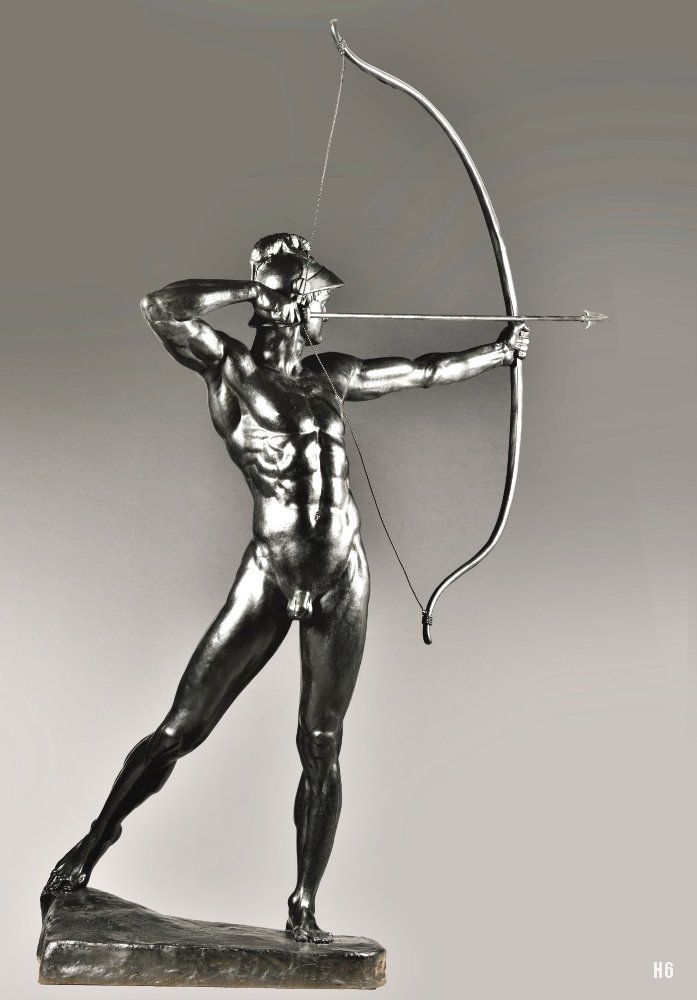 The Archer. Ernst Moritz Geyger. German. 1861-1941. bronze.
http://hadrian6.tumblr.com