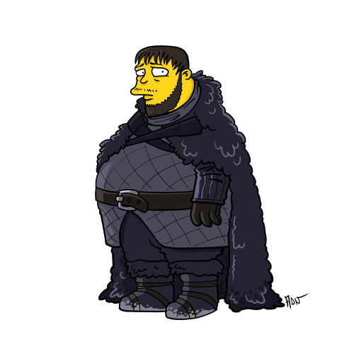 Samwell Tarly from &#8220;Game of Thrones&#8221; / Simpsonized by ADN
